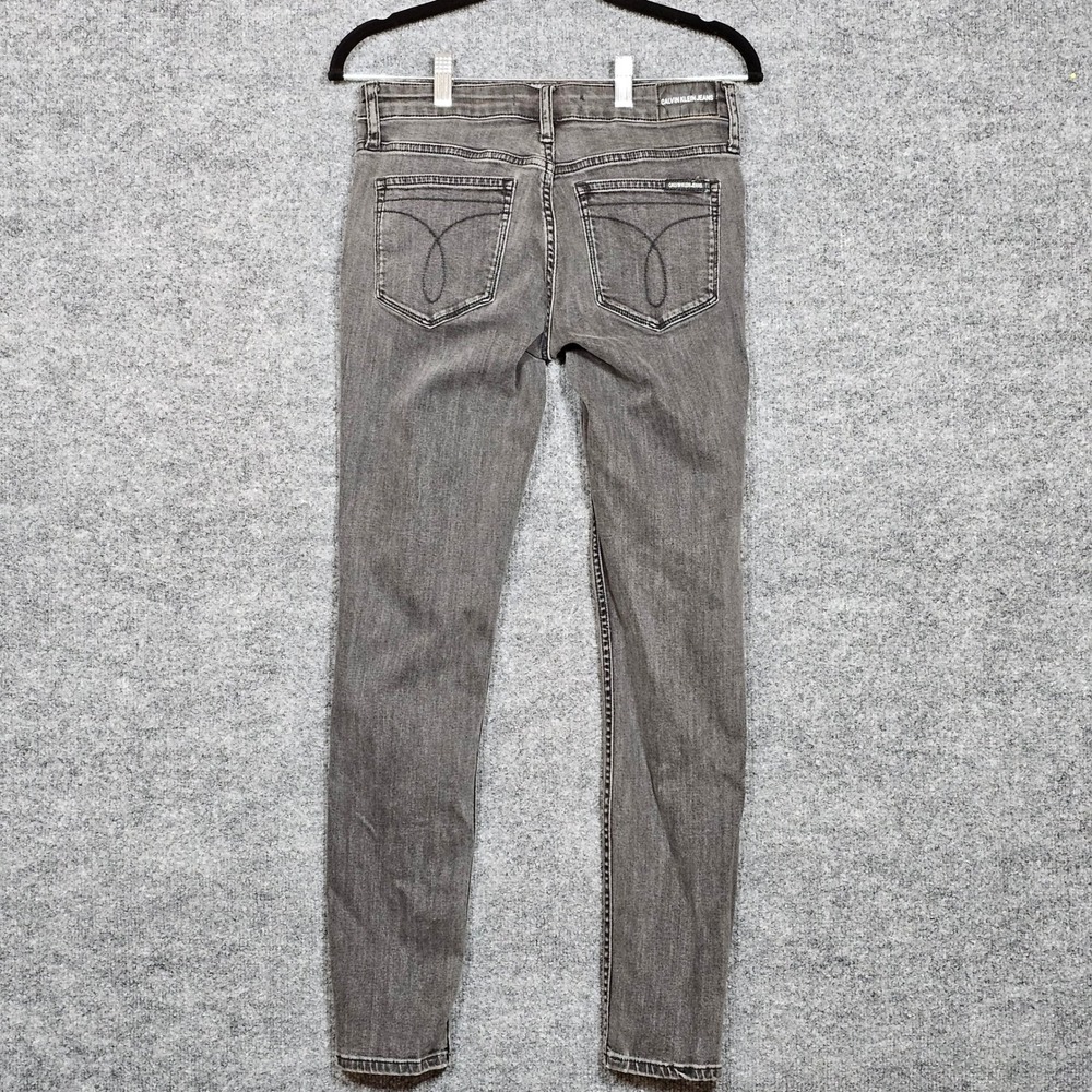 Calvin Klein Jeans CKJ 011 Skinny Gray Denim 27x30 Style 42BA508 Charcoal Mens - Picture 10 of 16